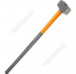 Кувалда 5000гр сталь, двухкомпонентная ручка L900мм, цвет оранжнвый/черный (6) 