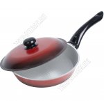 Сковорода рифленая (эмаль) d23см с крышкой (10)