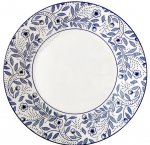 Floral pattern/Синие цветы Тарелка плоская d20см (12)