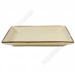 Бежевый крап Блюдо прямоуг 18см