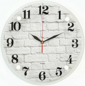 Часы (стекло/ДВП) d30см 