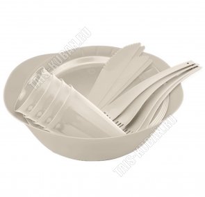 Набор д/пикника 4 перс. 17пр,латте, Пластик Репаблик (6) 