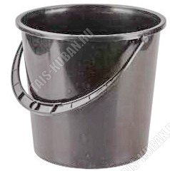 Ведро хоз-ное 10л (d29,5 h28,5см) черный (10) 