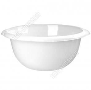 Таз кругл 9л белый (d38,5 h16,5см) (18) 