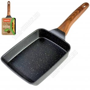 Nordic Stone Сковорода для омлета квадратная 15х15см (12) 