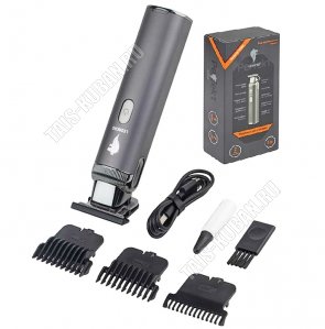 Машинка д/стрижки (аккум) 5Вт,3насад, графит, матовый (12) 