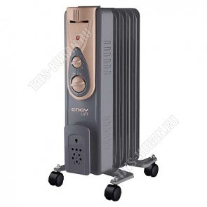 Обогреватель Engy LOFT маслян. 5секций, 1000Вт,3реж,защ.от перегрев,регул.мощ.,черн (1) 