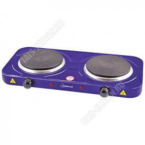 Плита эл. 2конф. Блин чугун. 1000+1000Вт d150/150мм, 5 реж.t, т.сир 