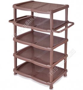 Этажерка д/обуви 5-ти ярус, корич (4) 