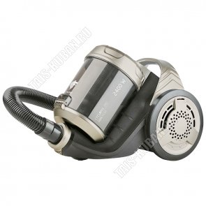 Пылесос 2400Вт. мощн.всас.460Вт,пылесбор.3,0л.(контейнер),2насд, сер/кор (1) 