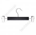 Вешалка (дерево) чёрный L28см, мет.клипсы (5)