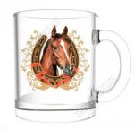 .Лошадь и подкова (стекло) Кружка 300мл, б/уп (12)