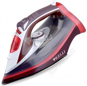 Утюг керам. подошв. 2400Вт пар 25г/вода 300мл,верт.отпар,рег.t, защит.от перегрев, самоочист,термо и паро рег,красн/фиол. (10) 