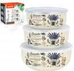 Набор мисок с пластиковыми крышками 3шт 