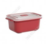 Контейнер прям 0,5л,красн, с крышк.с клапан. (10х14 h6см) (24)