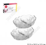 Соусник набор 2шт 220мл 2х секц 13х10см  