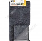 Салфетка микрофибра, 2-х стороняя (40х60см) гладк+ворс (20)