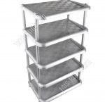 Этажерка д/обуви 5-ти ярус, графит. (50х31 h84см) Idea (2) 