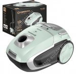 Пылесос 2400Вт мощность всасывания 420Вт, пылесборник 4л (мешок) ,мятный (1)