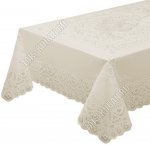 Скатерть ажурная, прям.(120х150см) бежев 