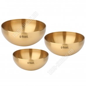 Миска (нержавеющая сталь) набор 3шт 