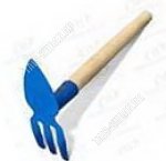 Мотыжка комбинир. 3-х зуб.+лепесток,дерев.ручка (10)