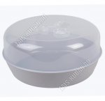 Контейнер круг,серый 1,2л крыш.прозрач (12)