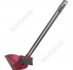 Набор Совок мягк.кром 22х18см +Щётка L19см,ворс 7см,складн.вертикал.ручка h76см,бордо, Svip (15) 