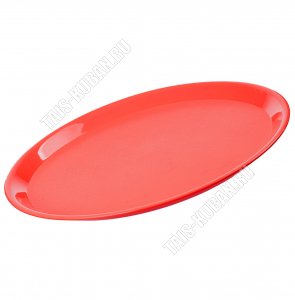 Поднос кругл.(d32см) красный (40) 