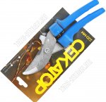 Секатор зубч. 22см возврат.пружина, фиксатор, пласт.ручка, сталь, с заточ. 2го зуба, Павлово