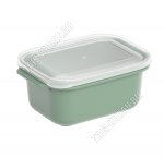 Контейнер прям 1,0л,олива, с крышк. (12х18 h8см) (24)