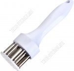 Рыхлитель д/мяса L19см 24 иглы,нерж+пласт.руч,белый