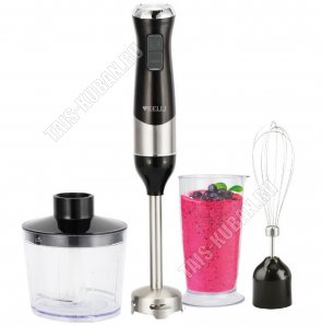 Блендерный н-р 1500Вт 2насад, 2ск, черный (8) 