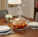 Кастрюля с крышкой 1,0л, 20х20см h12см 