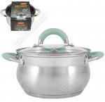 MENTOLO Кастрюля 4,6л d22см,ф.груша (6)