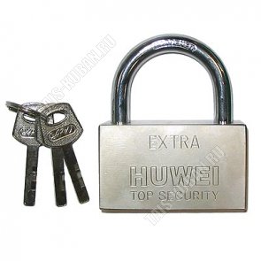 EXTRA Замок навесной 40мм,хром, 3ключа (12) 