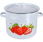 Кастрюля пудр-голуб (цил) 11,0л,мет.крыш,рис в ассорт (2)