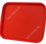 Поднос прям.(47х36 h2,5см) красный (25)