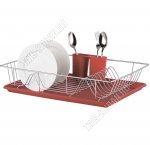 Сушилка для посуды на 18 тарелок (48x33x10cм),красный (6) 