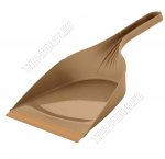 Совок мягк.кромка 24х18см,горизон.руч L13см ,латте, Платик Репабл (10)