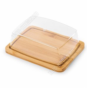 Бамбук Масленка с крыш. 15,5х11,5 h5,5см (18) 