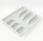 Лоток-вкладыш д/ст.прибор 4отд.(26х31 h5см) свет.серый (62) 