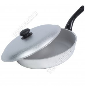Сковорода глубокая d28см с крышкой (10) 