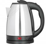 Чайник (нерж) 1,8л 1500Вт диск, серебро/черн (18)