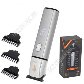 Машинка д/стрижки (аккум) 4,5Вт,3насад, сталь (24) 