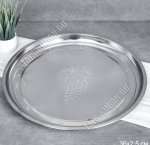 Поднос (металл) кругл d36см,узор 