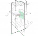 Сушилка для белья напольная (h131 70х70см) вертикальная, серебро (2)