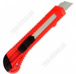 Нож 18мм выдв.лезвие,фиксац,пласт.корпус (24) 