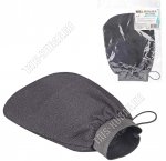 Мочалка-Варежка 20х14см,эффект пилинга,черный (12)