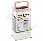 Терка 4-х гран,h23см,нерж.сталь,пласт.ручк,микс (4) 